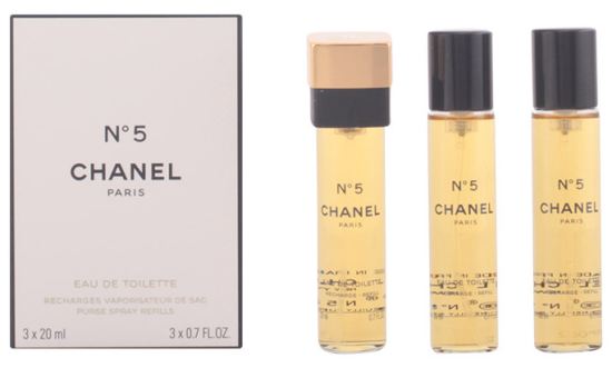 No. 5 Eau De Toilette Sac Vaporizador 3X20Ml - Recarga de 60 ml No. 5 Eau De Toilette Sac Vaporizador 3X20Ml - Recarga de 60 ml