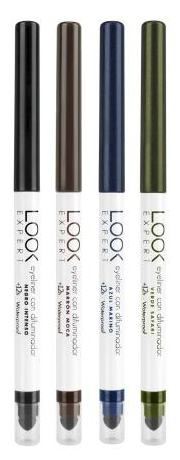 Eyeliner com dissipador. Efeito de veludo. Verde safari