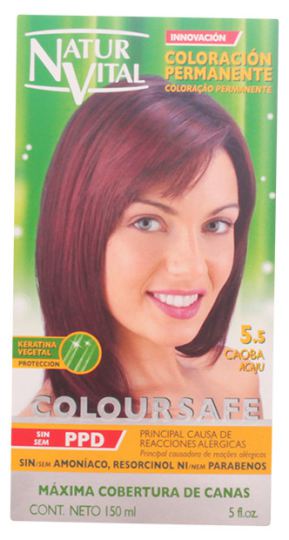 Naturaleza y Vida Cor do cabelo permanente 5.5 mogno 150 ml