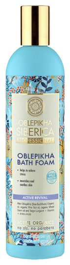 Espuma de banho de recuperação ativa Oblepikha 550 ml Espuma de banho de recuperação ativa Oblepikha 550 ml