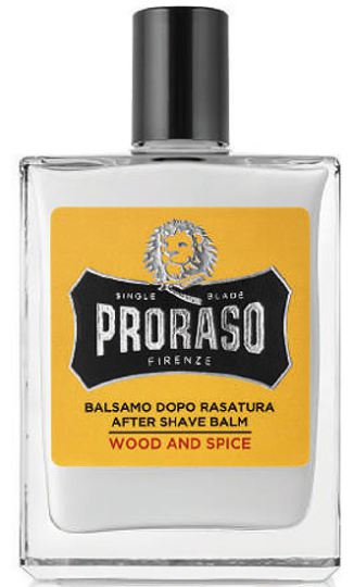 Proraso B&aacute;lsamo After Shave Amarelo com Madeira e Especiarias 100 ml