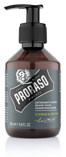 Champô de lâmina única para cipreste e vetiver barba e bigode 200 ml Champô de lâmina única para cipreste e vetiver barba e bigode 200 ml