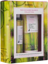 Conjunto de bambu de pepino 2019 com gel de banho e leite corporal