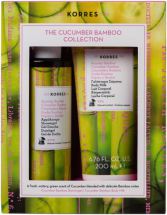 Conjunto de bambu de pepino 2019 com gel de banho e leite corporal