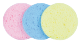 Conjunto de esponja removedor de maquiagem 80 mm C&iacute;rculo de cores 3 unidades