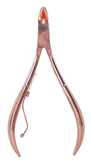 Alicate Curvo Rosa Bronze Ponta fina 9mm 10,2 cm