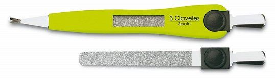 Cortador de a&ccedil;o inoxid&aacute;vel com lima 12, 5 cm