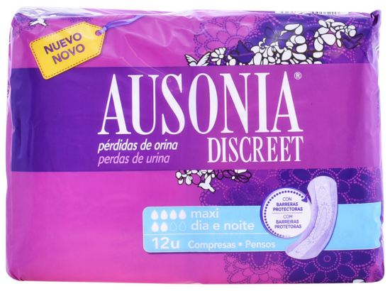 Discreet Maxi Urine Loss Pads 12 uds Discreet Maxi Urine Loss Pads 12 uds