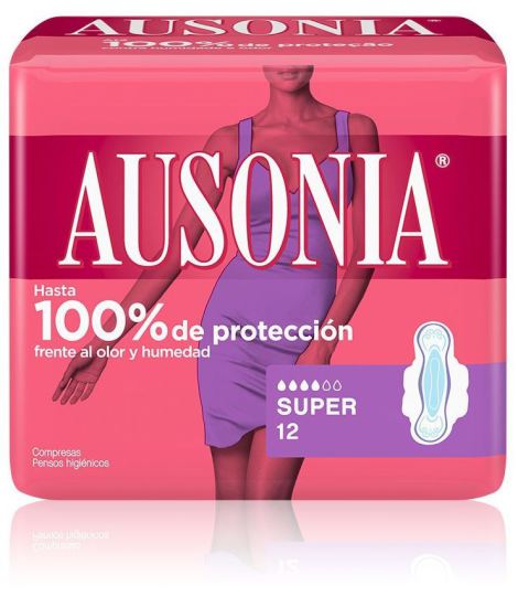 Ausonia Asas Super Air Dry 12 unidades