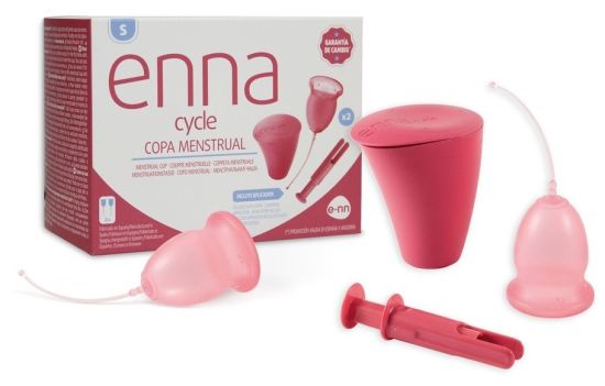 Tamanho do copo menstrual S 2 copos + aplicador + esterilizador Tamanho do copo menstrual S 2 copos + aplicador + esterilizador