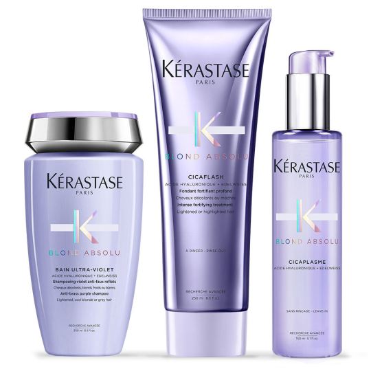 K&eacute;rastase Pack Banho Ultravioleta Absolu Louro + Cicaflash + Cicaplasme