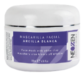 M&aacute;scara facial de argila branca 200 ml