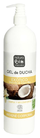 Gel de Banho de Baunilha e Coco Exótico Orgânico 740 ml