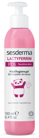Lactyferrin Gel desinfetante para as mãos Kids 190 ml