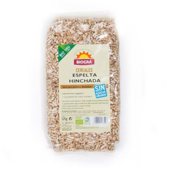 Espelta Orgânica Inchada sem Açúcar e Mel 125 gr Espelta Orgânica Inchada sem Açúcar e Mel 125 gr