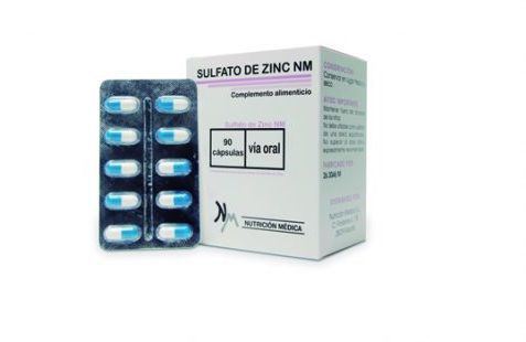 Sulfato de zinco Nm 90 cápsulas Sulfato de zinco Nm 90 cápsulas