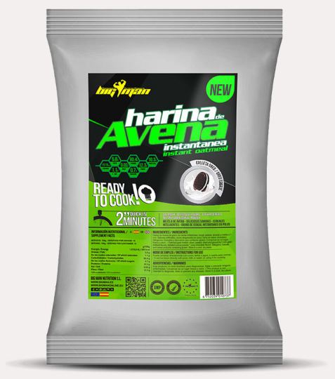 Big Man Nutrition Farinha de aveia instant&acirc;nea de chocolate