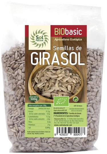 SEMENTES DE GIRASSOL BIO SOLNATURAL SEMENTES DE GIRASSOL BIO SOLNATURAL