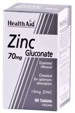 Gluconato de zinco 90Comp. Health Aid Gluconato de zinco 90Comp. Health Aid