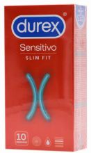 Preservativos sensíveis Slim Fit 10 unidades Preservativos sensíveis Slim Fit 10 unidades
