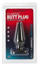 Plugue anal preto médio Plugue anal preto médio