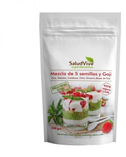 Salud Viva Misture 5 sementes + Goji 200gr