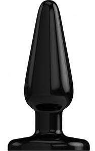 Plug anal básico preto 10 cm Plug anal básico preto 10 cm