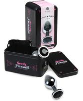 Plugue anal + bolsa de metal médio Plugue anal + bolsa de metal médio