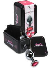 Plugue anal + bolsa de metal médio Plugue anal + bolsa de metal médio