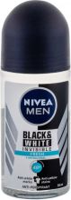 Invisível para desodorante masculino fresco 48h preto e branco Roll on 50 ml