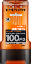 Gel de banho masculino Expert Hydra Energetic 100 mg 300 ml