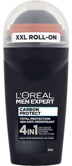 Desodorante Men Expert Carbon Protect 4 em 1 rolo de 50 ml Desodorante Men Expert Carbon Protect 4 em 1 rolo de 50 ml