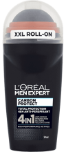 Desodorante Men Expert Carbon Protect 4 em 1 rolo de 50 ml Desodorante Men Expert Carbon Protect 4 em 1 rolo de 50 ml