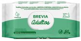 Len&ccedil;os umedecidos para limpeza corporal adultos 60 unidades