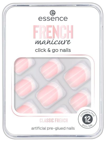 False Nails French Manicure Click &#39;n go n1