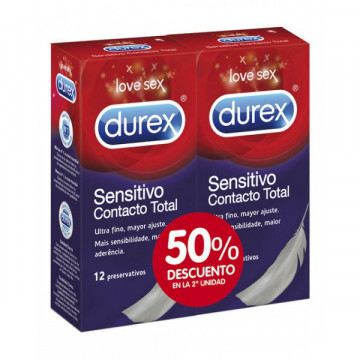Preservativos de contato sensível 50% total de 24 unidades Preservativos de contato sensível 50% total de 24 unidades