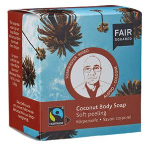 Jabón corporal peeling suave de coco 80 gr